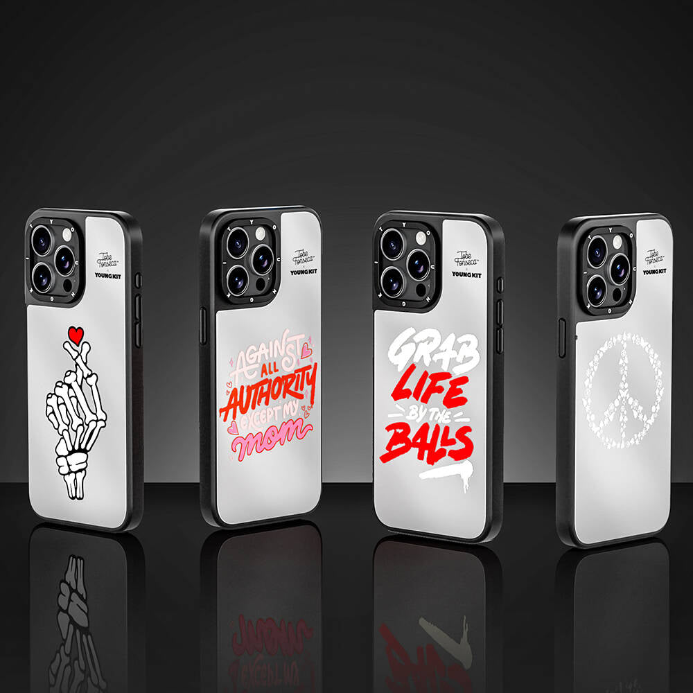 Apple iPhone 15 Pro Case Tobias Fonseca Design Youngkit Mirror Cover Red 