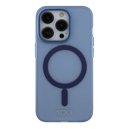 Apple iPhone 15 Pro Kılıf TUMI Orjinal Lisanslı M-safe Şarj Özellikli Buzlu Mat Kapak Siyah