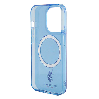 Apple iPhone 15 Pro Kılıf U.S. Polo Assn. Orjinal Lisanslı M-safe Şarj Özellikli Transparan Tasarım Kapak Renksiz