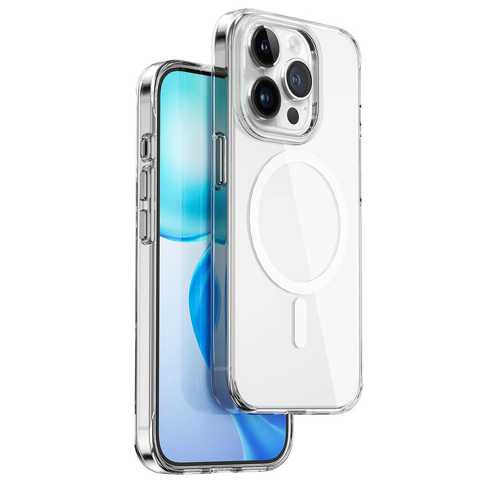 Apple iPhone 15 Pro Case Wiwu BC-022 Transparent Cover with M-safe Charging Function Colorless 