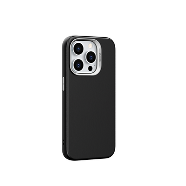 Apple iPhone 15 Pro Case Wiwu SP-019 Vegan Leather Cover with M-safe Charging Black 