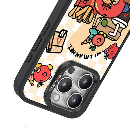 Apple iPhone 15 Pro M-safe Şarj Özellikli Casebang Ahhey Serisi Arka Panel Pembe