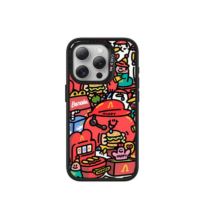 Apple iPhone 15 Pro M-safe Şarj Özellikli Casebang Ahhey Serisi Arka Panel Pembe