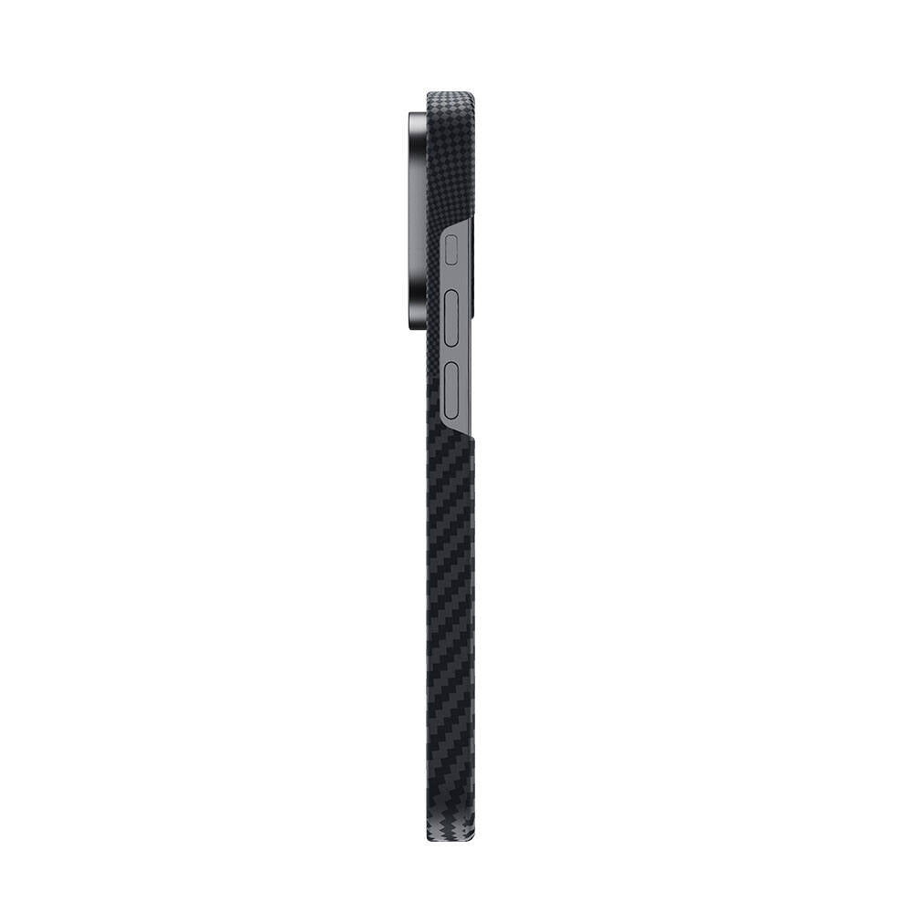Apple iPhone 15 Pro Carbon Fiber Benks Montage ArmorAir Kevlar Cover Black with M-safe Charging 