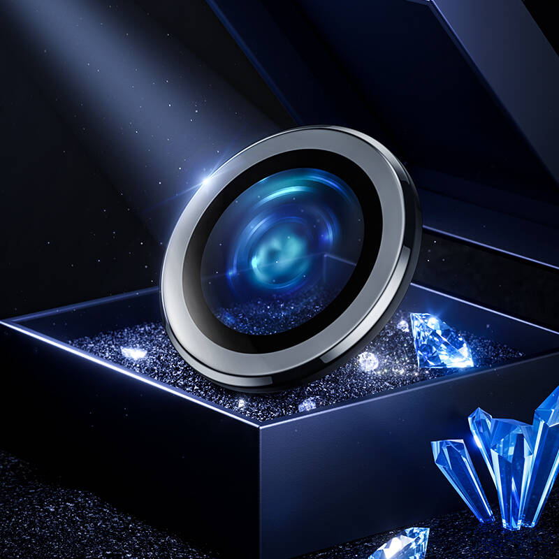 Apple iPhone 15 Pro Max Benks DR Sapphire Camera Lens Protector Silver 
