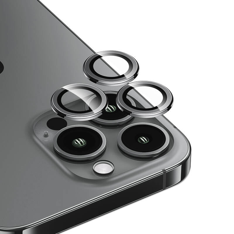 Apple iPhone 15 Pro Max Benks DR Sapphire Camera Lens Protector Gray 