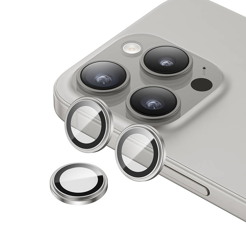 Apple iPhone 15 Pro Max Benks King Kong Corning Camera Lens Protector Silver 