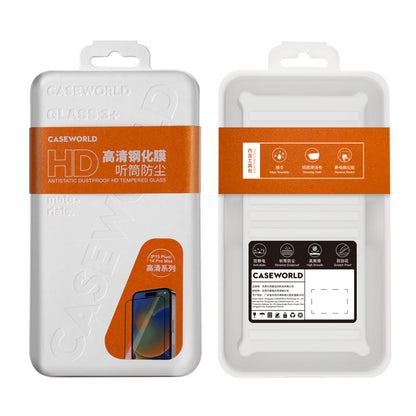 Apple iPhone 15 Pro Max CaseWorld HD Serisi 0.33mm Temperli Cam Ekran Koruyucu Şeffaf