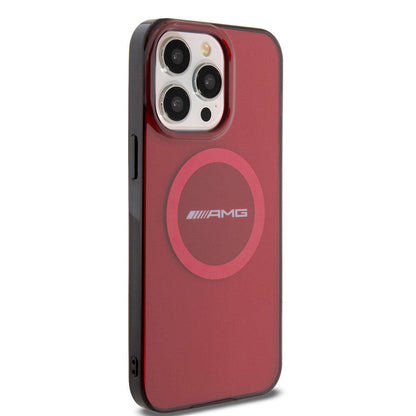 Apple iPhone 15 Pro Max Kılıf AMG Orjinal Lisanslı M-safe Şarj Özellikli Transparan Timeless Kapak Siyah