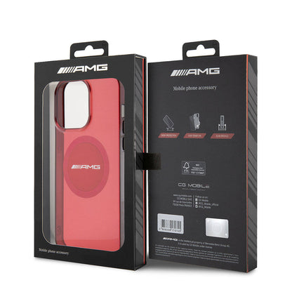 Apple iPhone 15 Pro Max Kılıf AMG Orjinal Lisanslı M-safe Şarj Özellikli Transparan Timeless Kapak Siyah