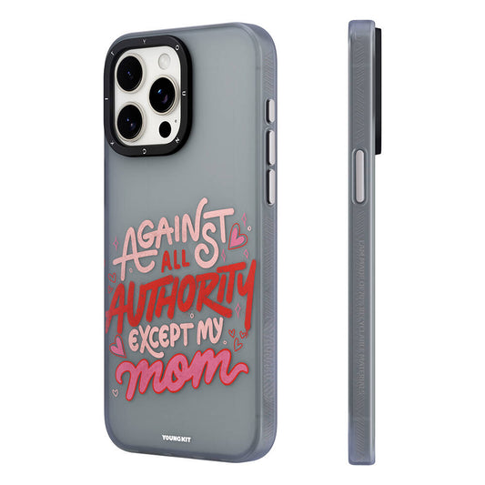 Apple iPhone 15 Pro Max Case Bethany Green Design Youngkit Sweet Language Cover Gray 