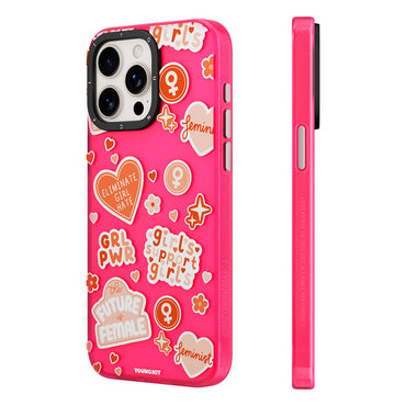 Apple iPhone 15 Pro Max Case Bethany Green Design Youngkit Sweet Language Cover Rose Gold 