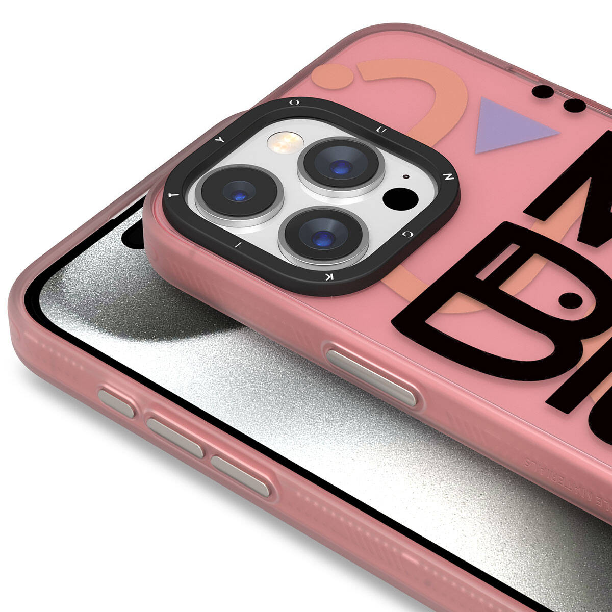 Apple iPhone 15 Pro Max Case Patterned Youngkit Happy Hearth Series Cover Blue 