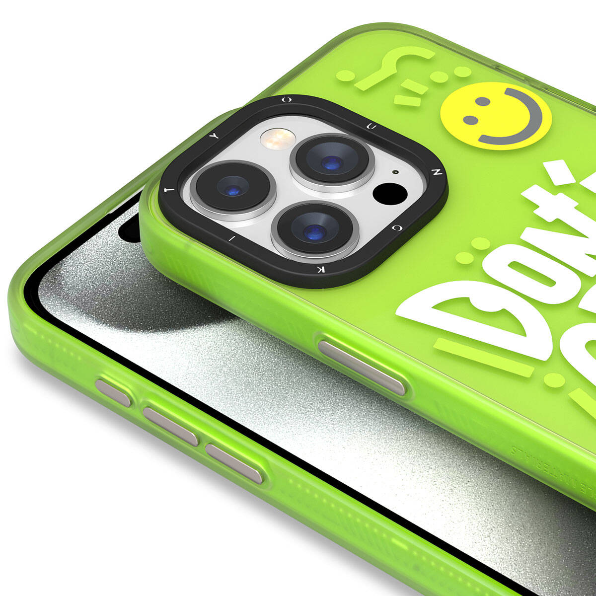 Apple iPhone 15 Pro Max Case Patterned Youngkit Happy Hearth Series Cover Green 