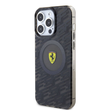 Apple iPhone 15 Pro Max Kılıf Ferrari Orjinal Lisanslı M-safe Şarj Özellikli Multi SF Kapak Sarı