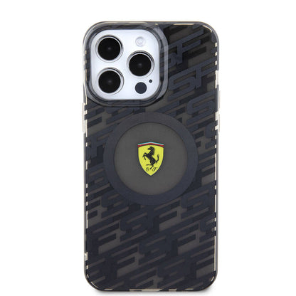 Apple iPhone 15 Pro Max Kılıf Ferrari Orjinal Lisanslı M-safe Şarj Özellikli Multi SF Kapak Sarı