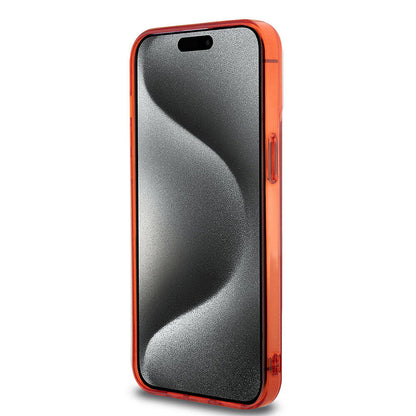 Apple iPhone 15 Pro Max Kılıf Ferrari Orjinal Lisanslı M-safe Şarj Özellikli Parçalanan Noktalar Desenli Kapak Siyah