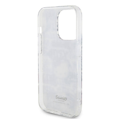 Apple iPhone 15 Pro Max Kılıf Hello Kitty Orjinal Lisanslı İkonik Logolu Etiket Graffiti Kapak Pembe