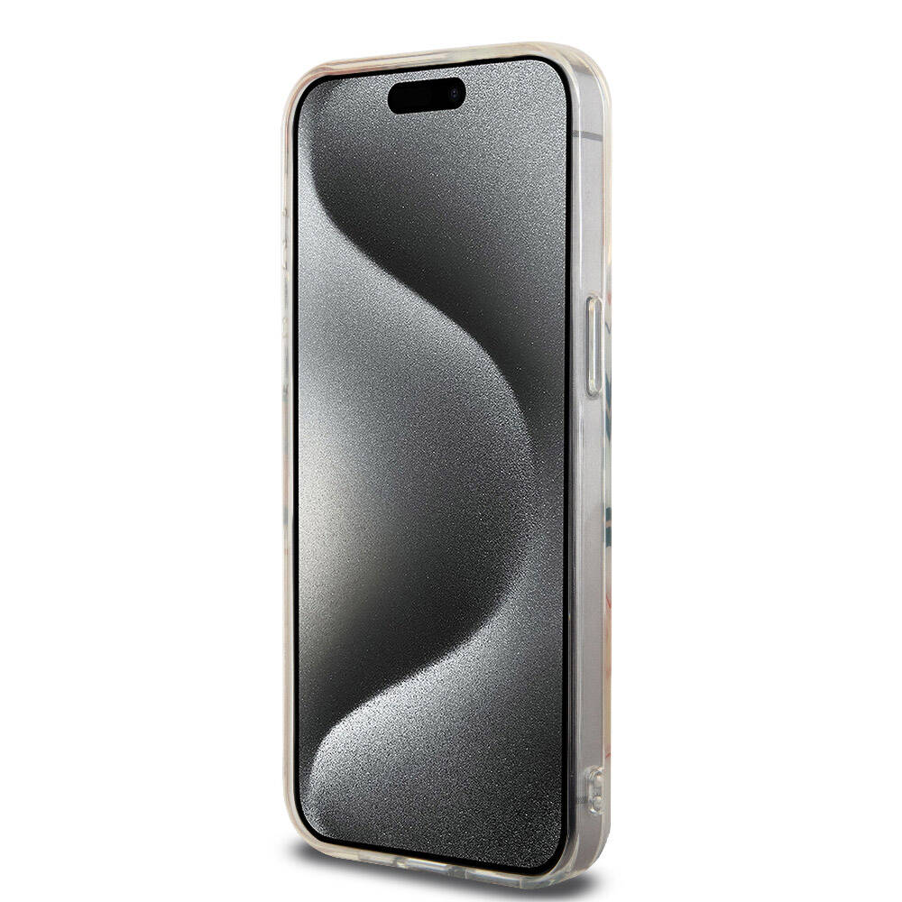 Apple iPhone 15 Pro Max Kılıf Lacoste Orjinal Lisanslı M-safe Şarj Özellikli Çift Katmanlı Yamalar Desenli Kapak Sarı