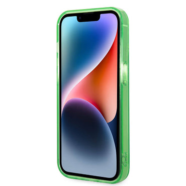 Apple iPhone 15 Pro Max Kılıf Lacoste Orjinal Lisanslı M-safe Şarj Özellikli Transparan Timsah Logo Baskılı Kapak Yeşil