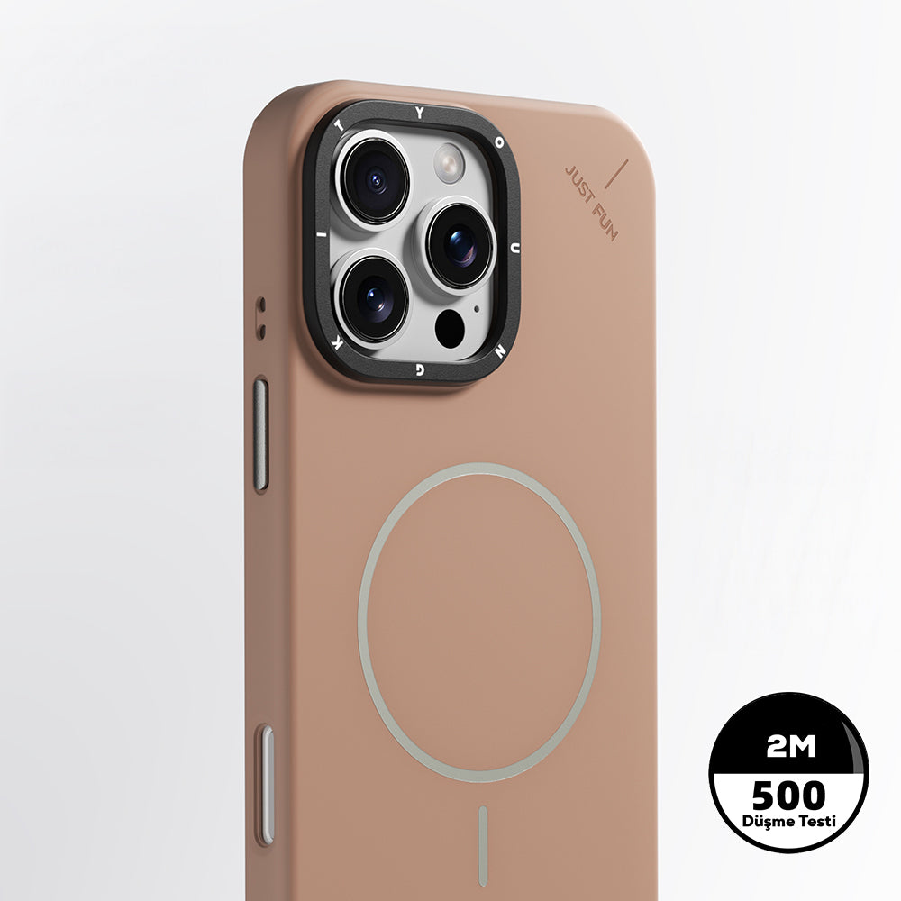 Apple iPhone 15 Pro Max Kılıf M-safe Şarj Özellikli Youngkit Dynamag Serisi Kapak Siyah