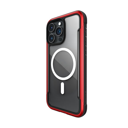 Apple iPhone 15 Pro Max Kılıf M-safe Şarj Özellikli Airbagli Raptic Shield Serisi Şeffaf Arka Yüzey Kapak Siyah