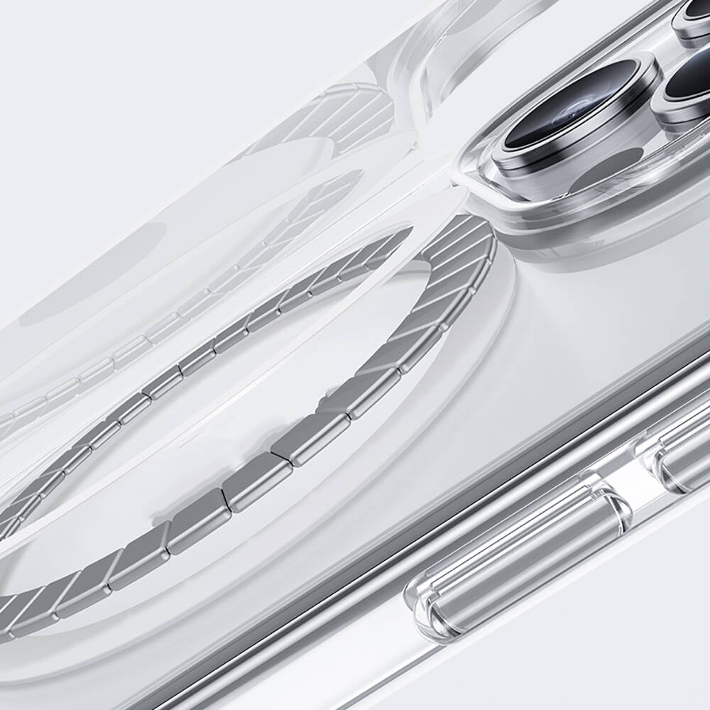 Apple iPhone 15 Pro Max Case M-safe Charging Feature Airbag Transparent Benks LucentPro Series Cover Transparent 