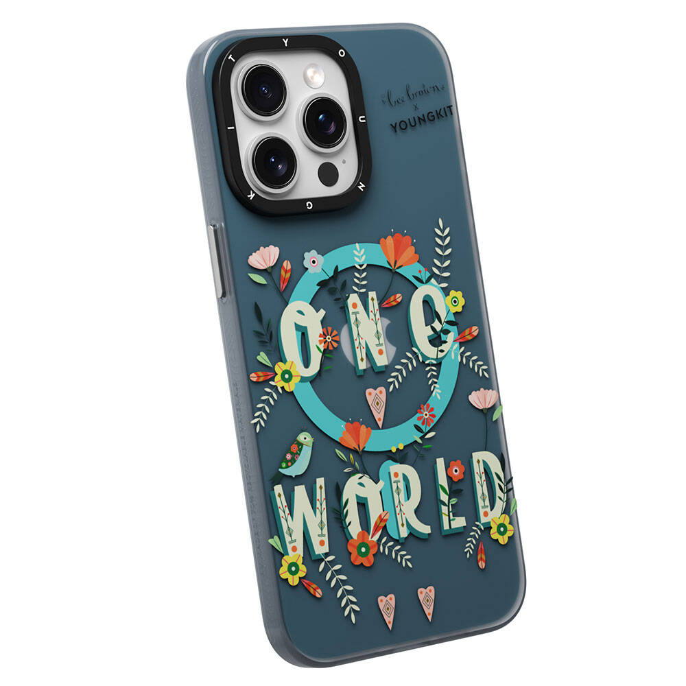 Apple iPhone 15 Pro Max Case M-safe Charging Feature Bee Brown Design Youngkit Colorful Life Series Cover Yellow 