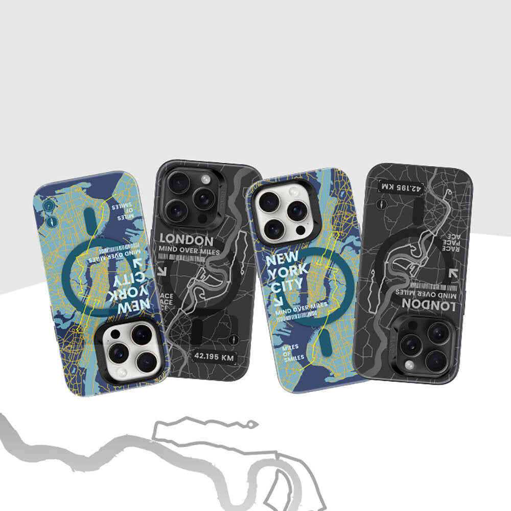 Apple iPhone 15 Pro Max Case M-safe Charging Feature Benks City Series Cover Blue 