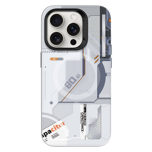 Apple iPhone 15 Pro Max Case M-safe Charging Feature Mechanical Design Benks Perspective Series Cover White 