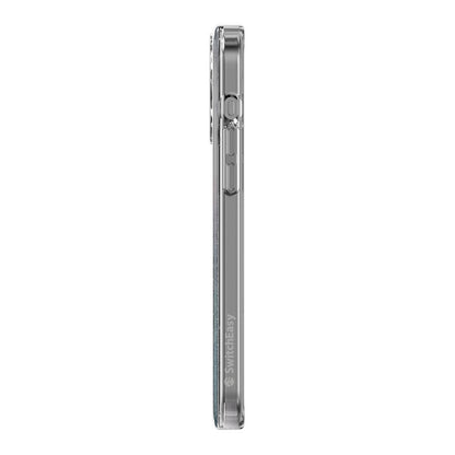 Apple iPhone 15 Pro Max Kılıf M-safe Şarj Özellikli Parlayan Simli Şeffaf Lisanslı Switcheasy Starfield-M Kapak Mor