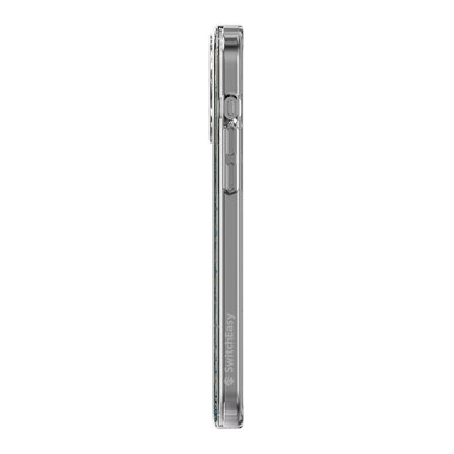 Apple iPhone 15 Pro Max Kılıf M-safe Şarj Özellikli Parlayan Simli Şeffaf Lisanslı Switcheasy Starfield-M Kapak Renksiz