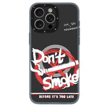 Apple iPhone 15 Pro Max Case M-safe Charging Feature Shu Design Youngkit City Series Cover Black-Red 
