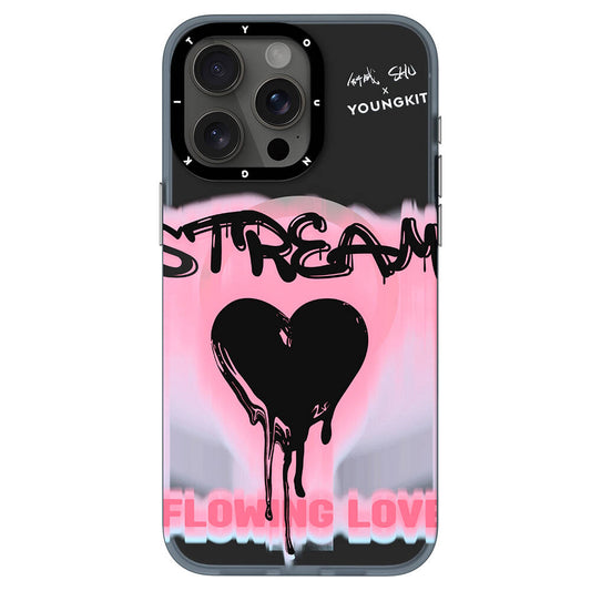 Apple iPhone 15 Pro Max Case M-safe Charging Feature Shu Design Youngkit Dreamland Series Cover Pink 