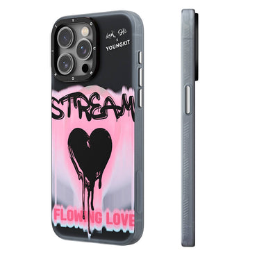 Apple iPhone 15 Pro Max Case M-safe Charging Feature Shu Design Youngkit Dreamland Series Cover Black 