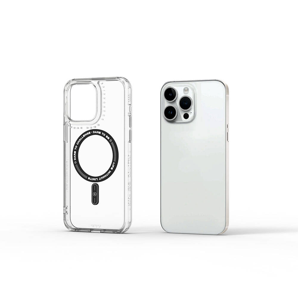 Apple iPhone 15 Pro Max Case M-safe Charging Feature Wiwu Basic Color J Series Cover Gray 