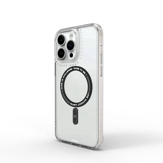 Apple iPhone 15 Pro Max Case M-safe Charging Feature Wiwu Basic Color J Series Cover White 