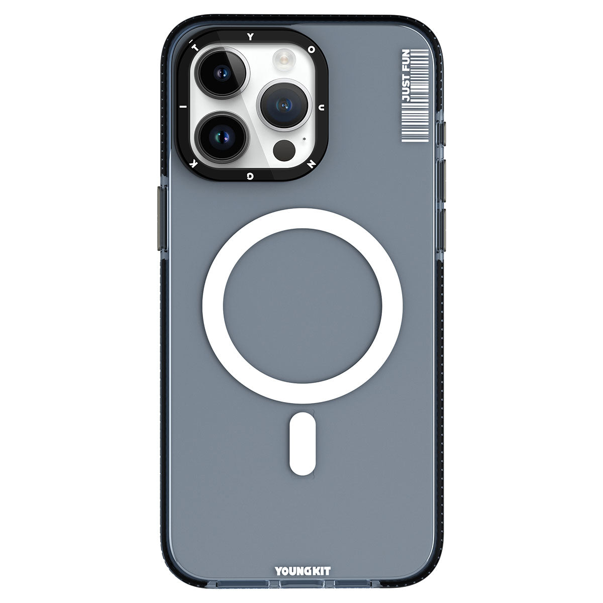 Apple iPhone 15 Pro Max Case M-Safe Charging Feature YoungKit Crystal Color Series Cover White 