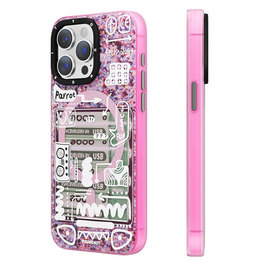 Apple iPhone 15 Pro Max Case M-safe Charging Feature Youngkit Dark Matte Series Cover Pink 