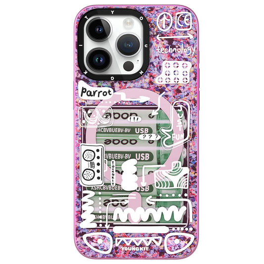 Apple iPhone 15 Pro Max Case M-safe Charging Feature Youngkit Dark Matte Series Cover Pink 