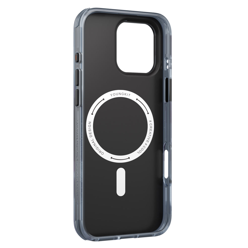 Apple iPhone 15 Pro Max Kılıf M-safe Şarj Özellikli Youngkit Love Serisi Kapak Pembe