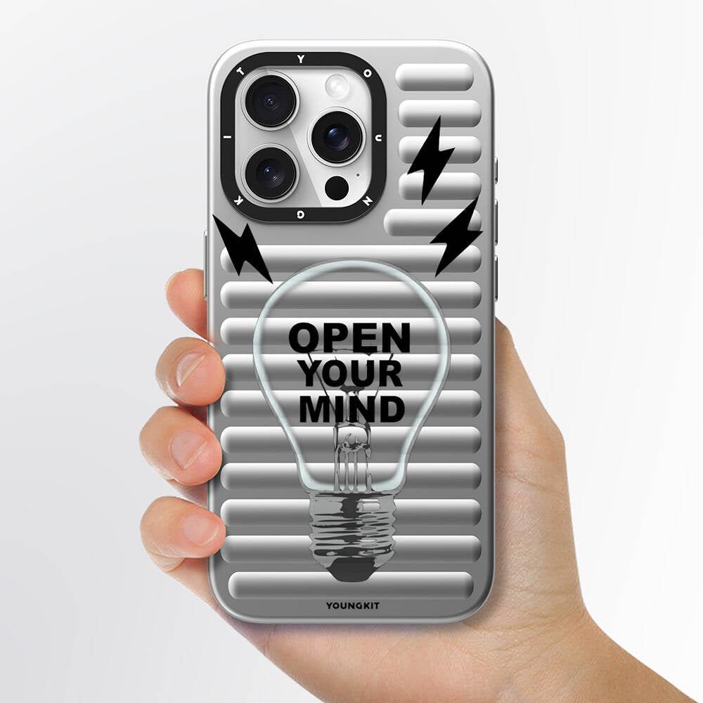 Apple iPhone 15 Pro Max Case M-safe Charging Feature Youngkit Open Mind Series Cover Black