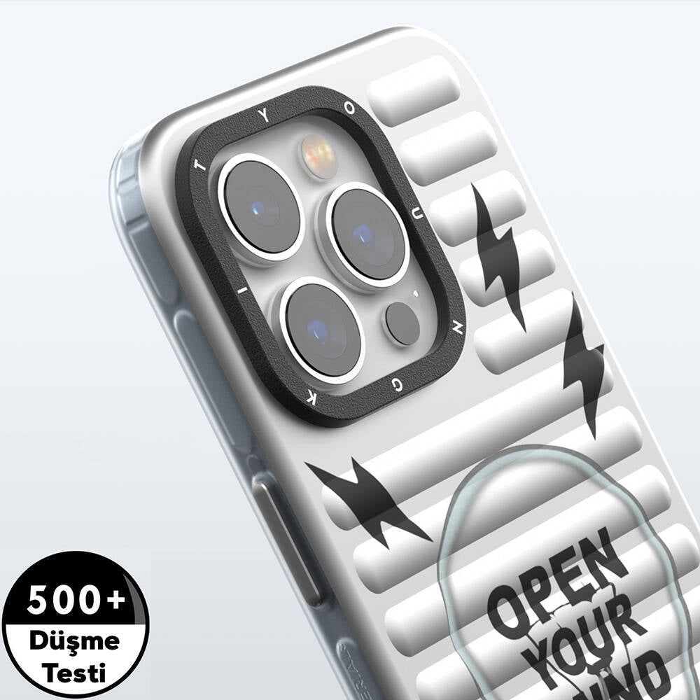 Apple iPhone 15 Pro Max Case M-safe Charging Feature Youngkit Open Mind Series Cover Silver