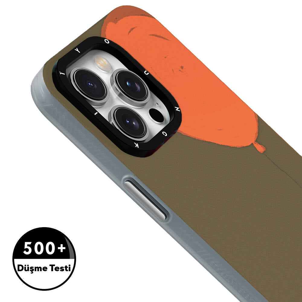 Apple iPhone 15 Pro Max Case M-safe Charging Feature Youngkit Orange Series Flying Balloon Cover Orange 