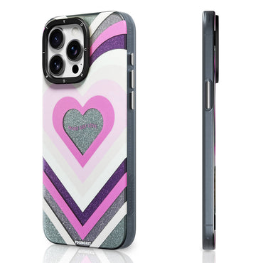 Apple iPhone 15 Pro  Max Kılıf M-safe Şarj Özellikli Youngkit Star Dazzle Serisi Kapak Gri
