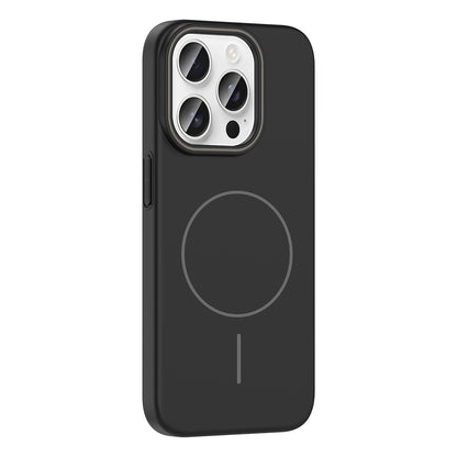 Apple iPhone 15 Pro Max Kılıf M-safe Şarj Özellikli Zore Ruby Sert Kapak Lacivert