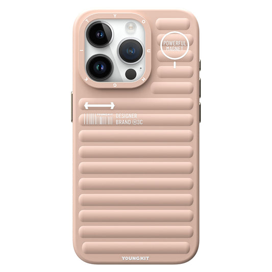 Apple iPhone 15 Pro Max Case Matte Color Design YoungKit Original Series Cover Pink 