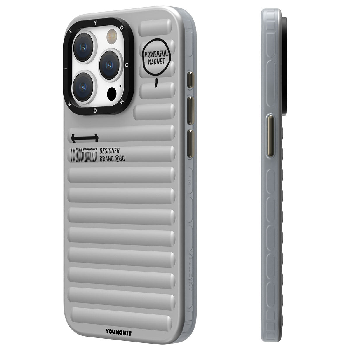 Apple iPhone 15 Pro Max Case Matte Color Design YoungKit Original Series Cover Blue 