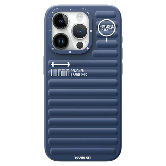 Apple iPhone 15 Pro Max Case Matte Color Design YoungKit Original Series Cover Blue 