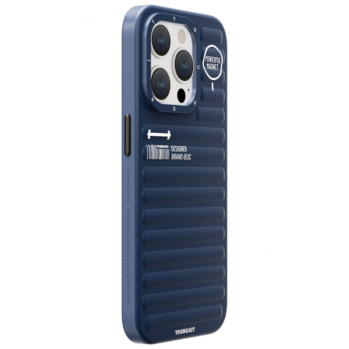 Apple iPhone 15 Pro Max Case Matte Color Design YoungKit Original Series Cover Blue 